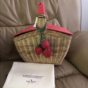 Kate Spade Strawberry Picnic Basket